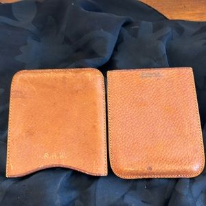 Vintage Chadwick’s tan color Genuine Pigskin two piece pocket wallet/card case